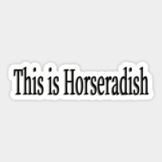 horseradish Sticker by Sagansuniverse